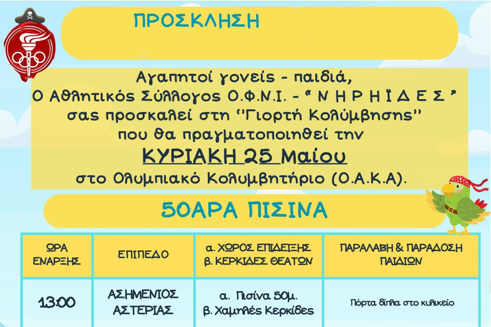 Γιορτή κολύμβησης των Νηρηίδων